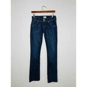 Hudson Women's Size 25 Beth Baby Boot Cut Dark Wash Jeans